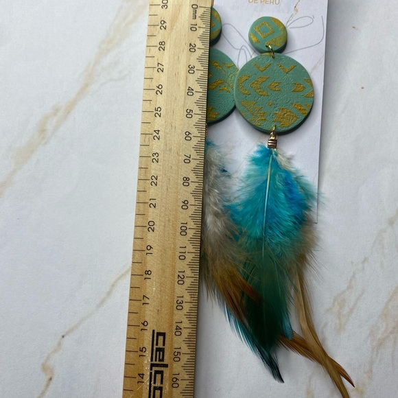 Polymer clay earrings - Picture 3 of 3